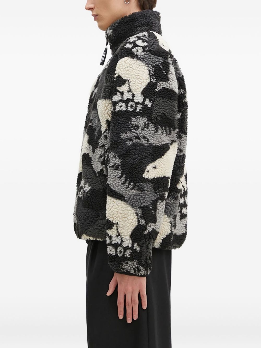polar-bear fleece jacket - 2