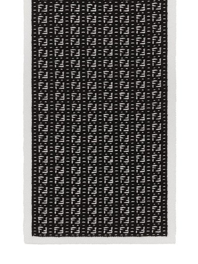 FENDI intarsia FF-logo knit scarf outlook