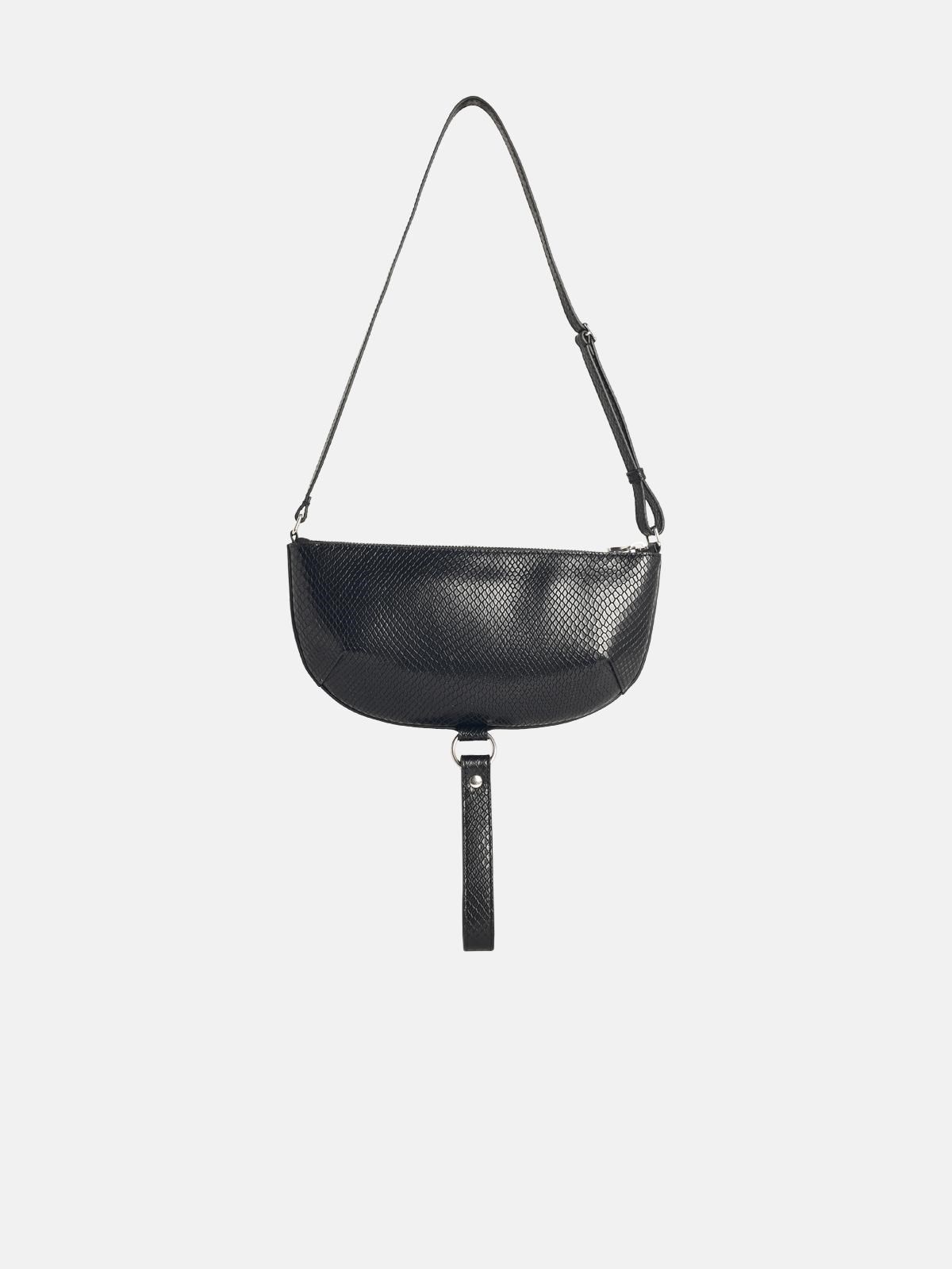 'HOLY ECLIPSE VIPER' BLACK LEATHER BAG - 3
