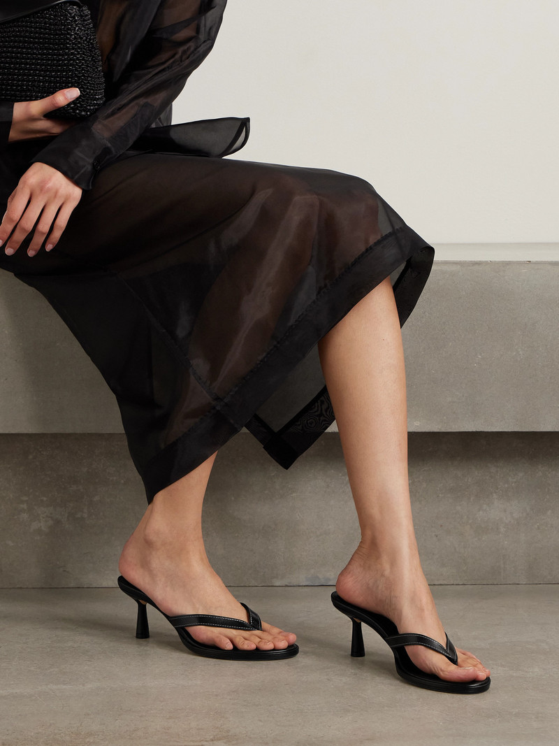 Aeyde Daphne Leather Sandals outlook