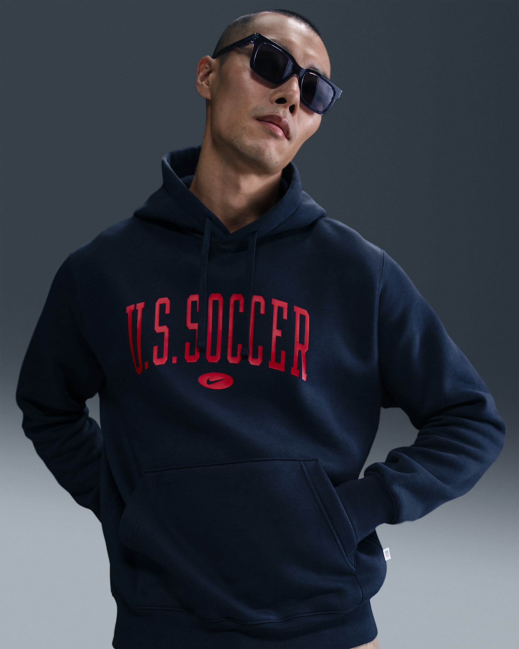 USA Club Men's Nike Soccer Pullover Hoodie - 1