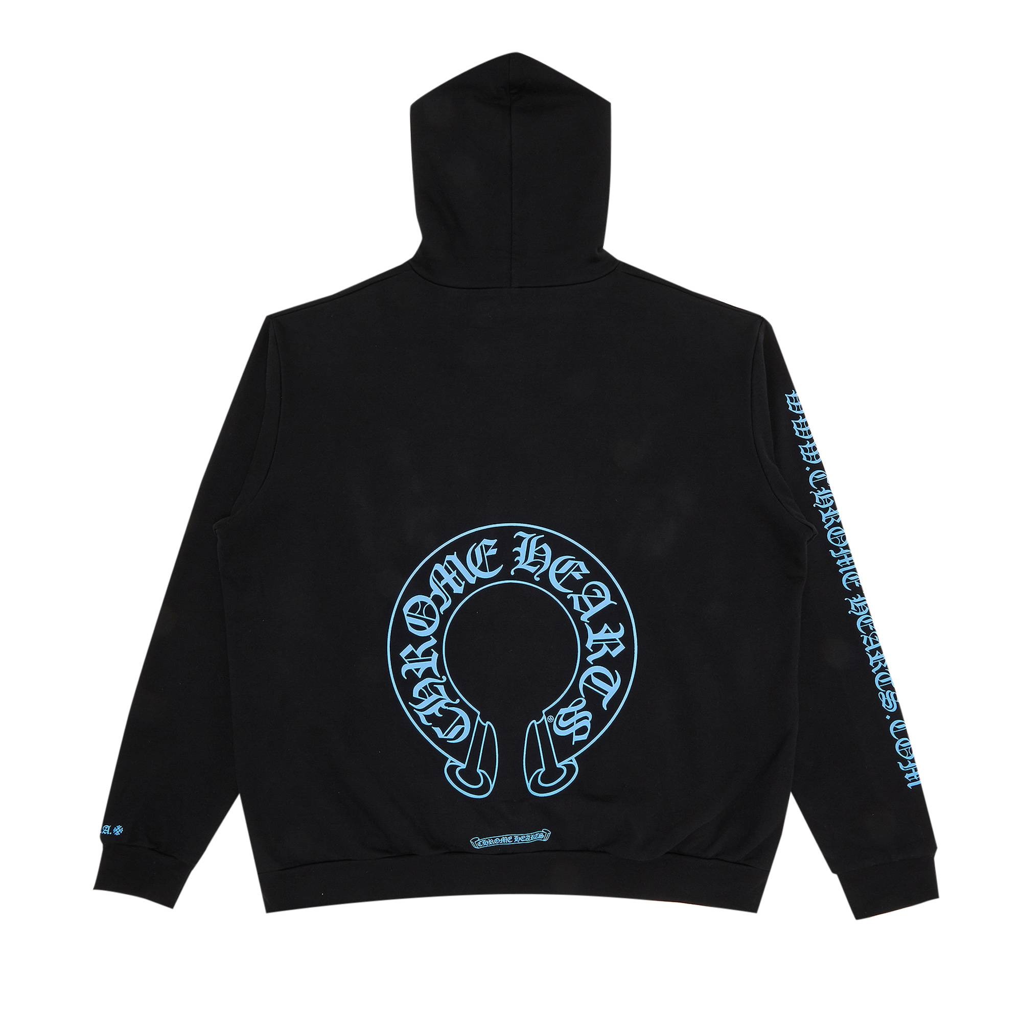 Chrome Hearts Online Exclusive Hoodie 'Black/Blue' - 2