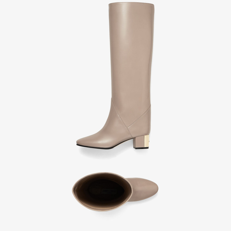 Rydea 45 Stone Nappa Leather Knee High Boots 5