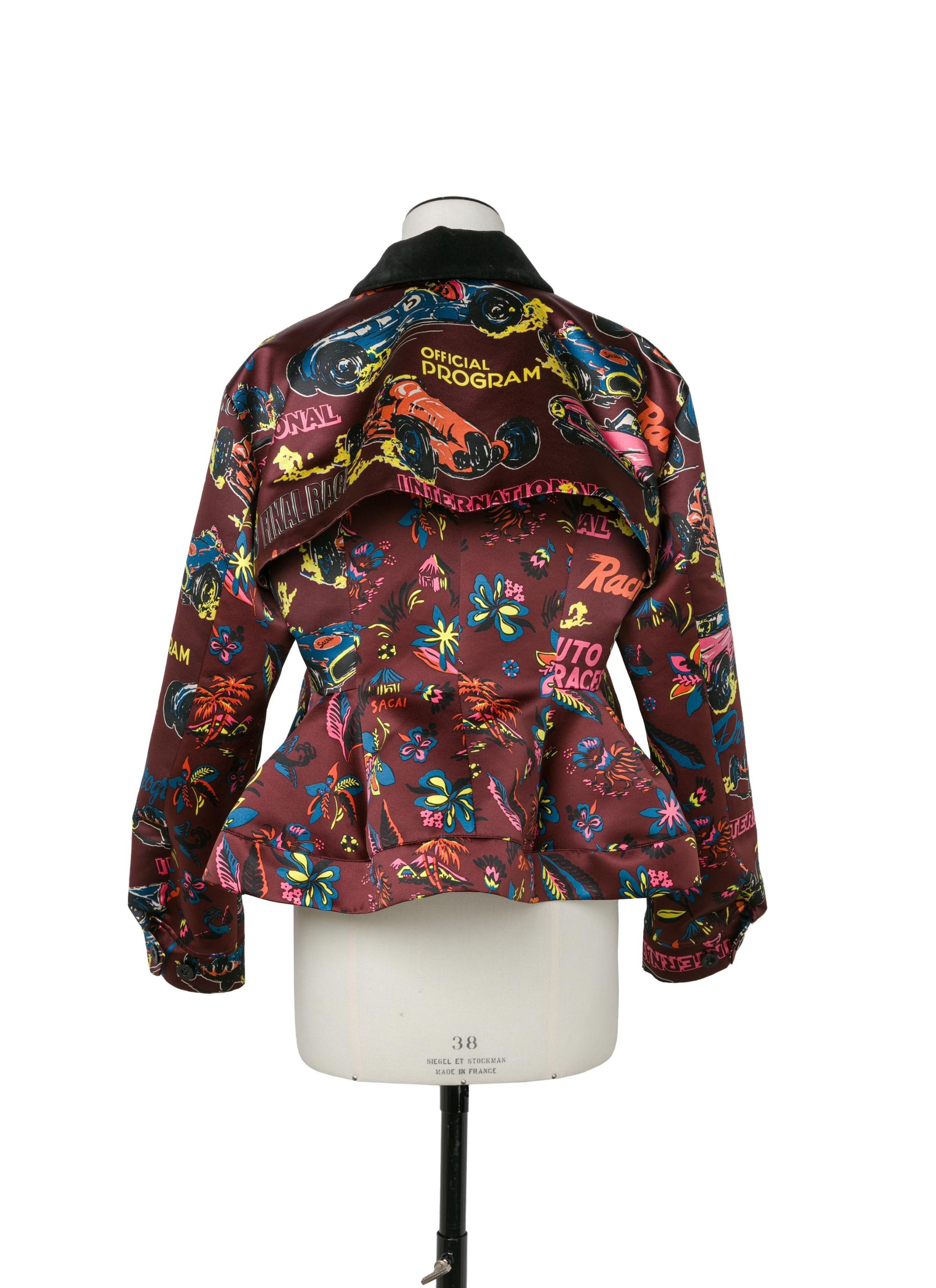 sacai Car Race / Tropical Print Jacket | REVERSIBLE