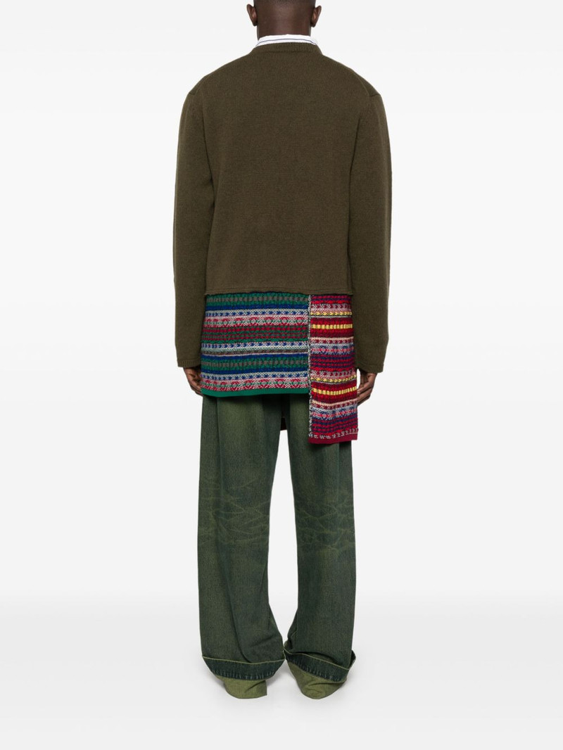 patchwork-panelled sweater 4