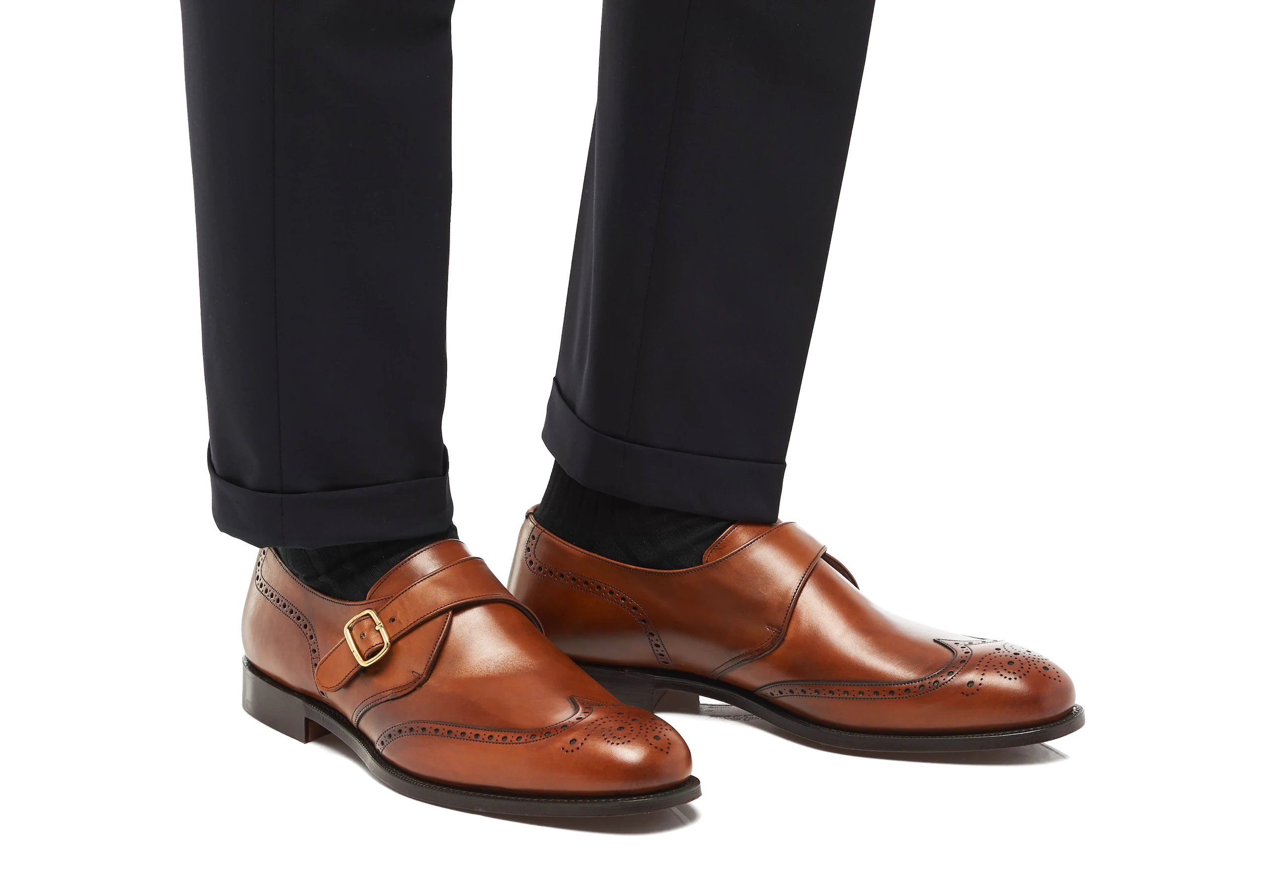 Piccadilly 173
Nevada Leather Monk Strap Brogue Walnut - 5
