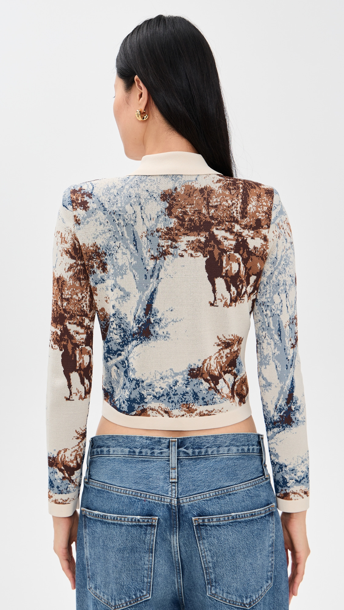 Osiris Jacquard Collared Cardigan - 2