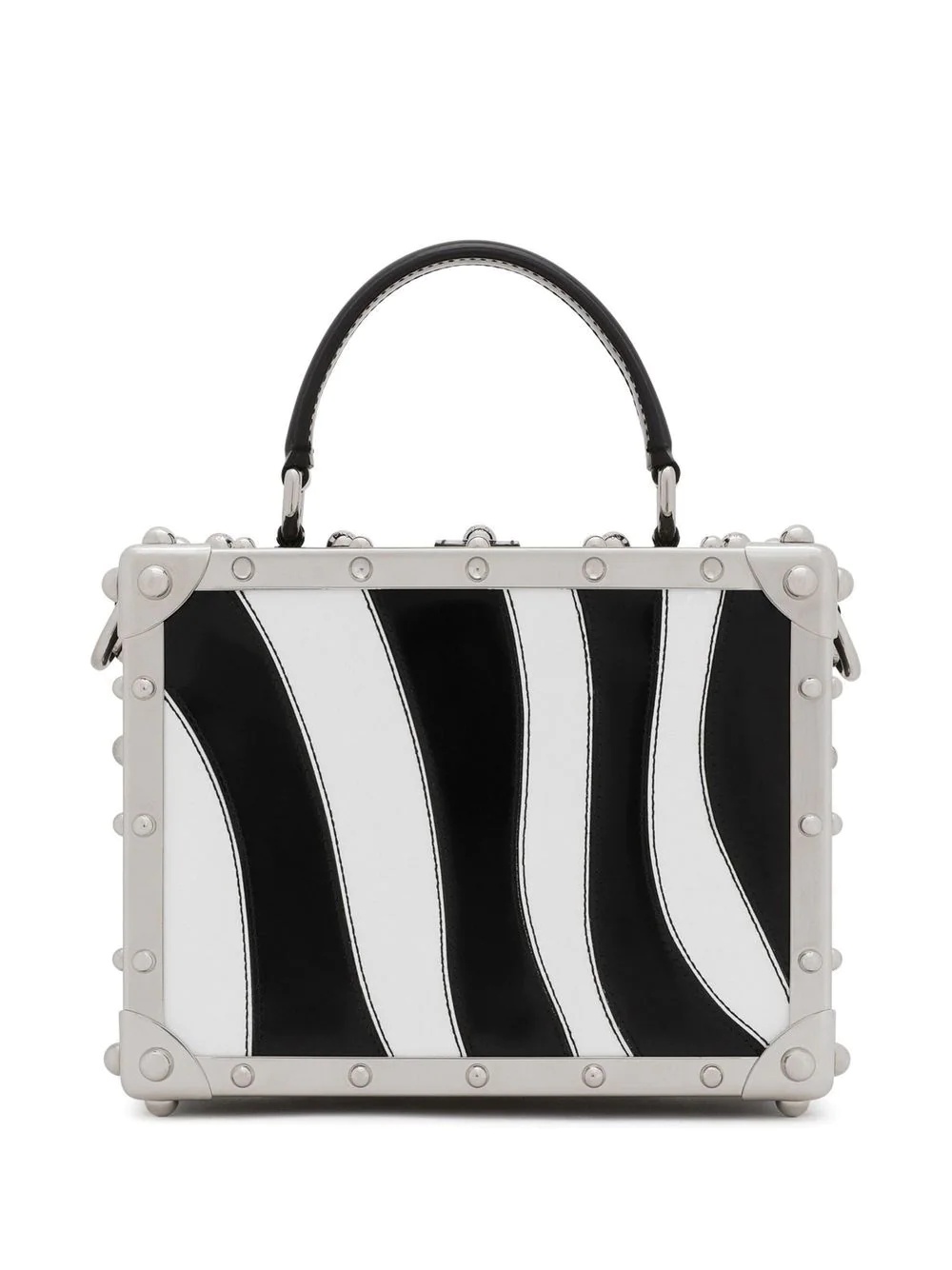 zebra-print dolce box bag - 3