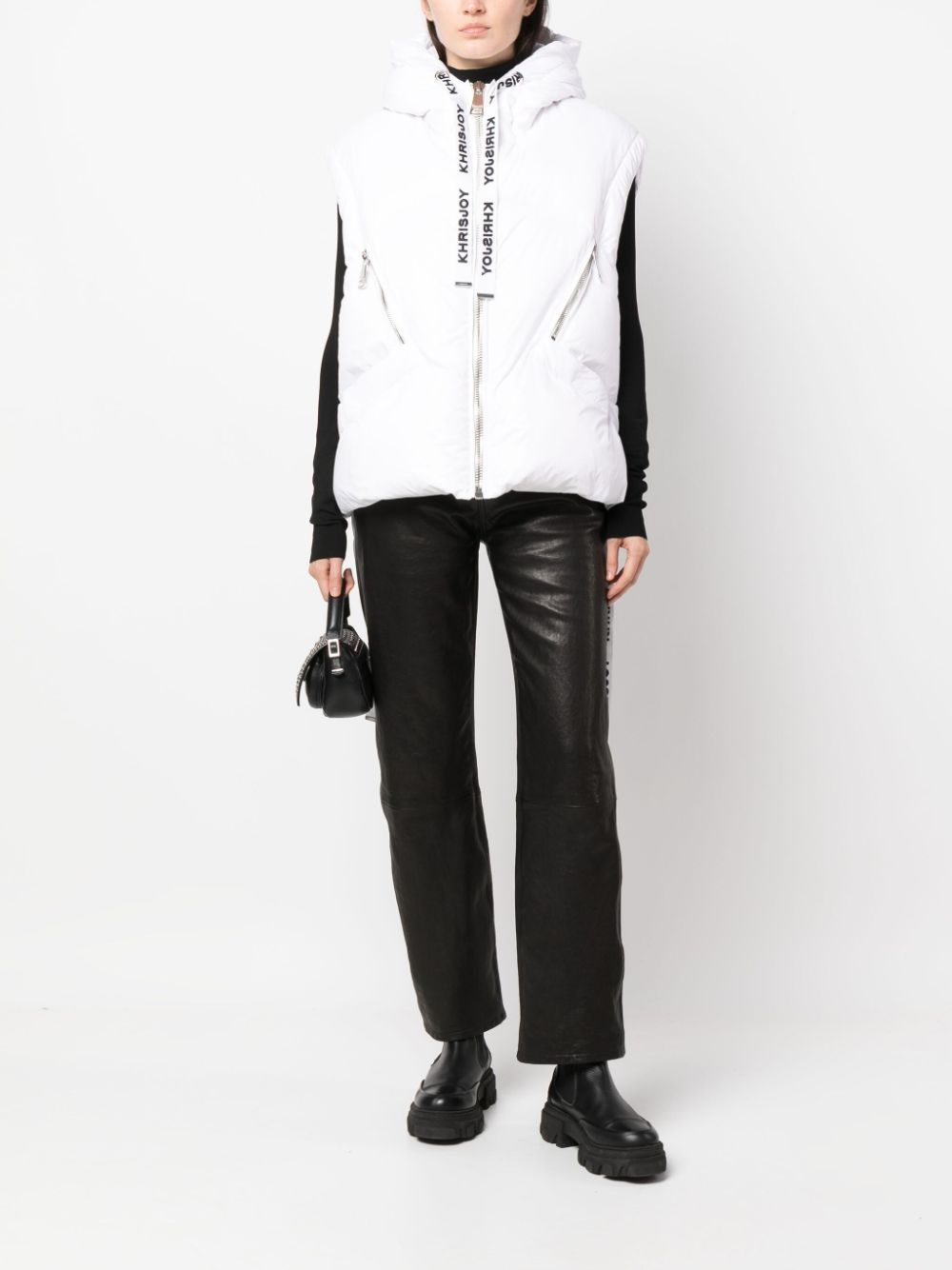Puff quilted hooded gilet - 3