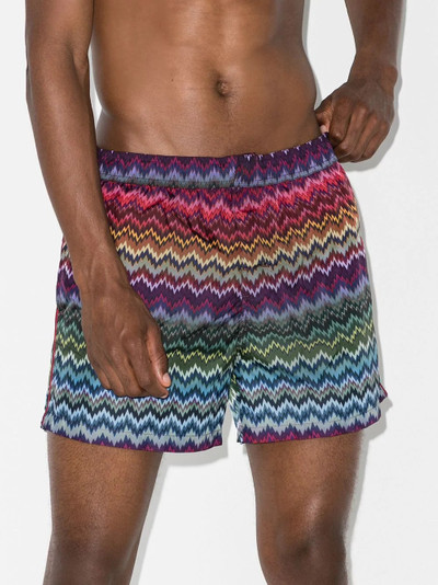 Missoni zigzag-print swim shorts outlook