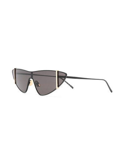 SAINT LAURENT oversize-frame straight-arms sunglasses outlook