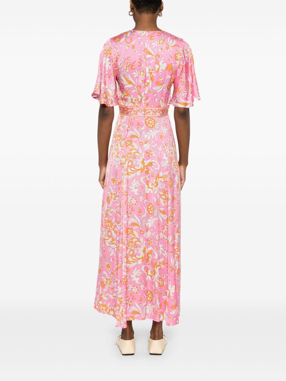 floral-print maxi dress - 4