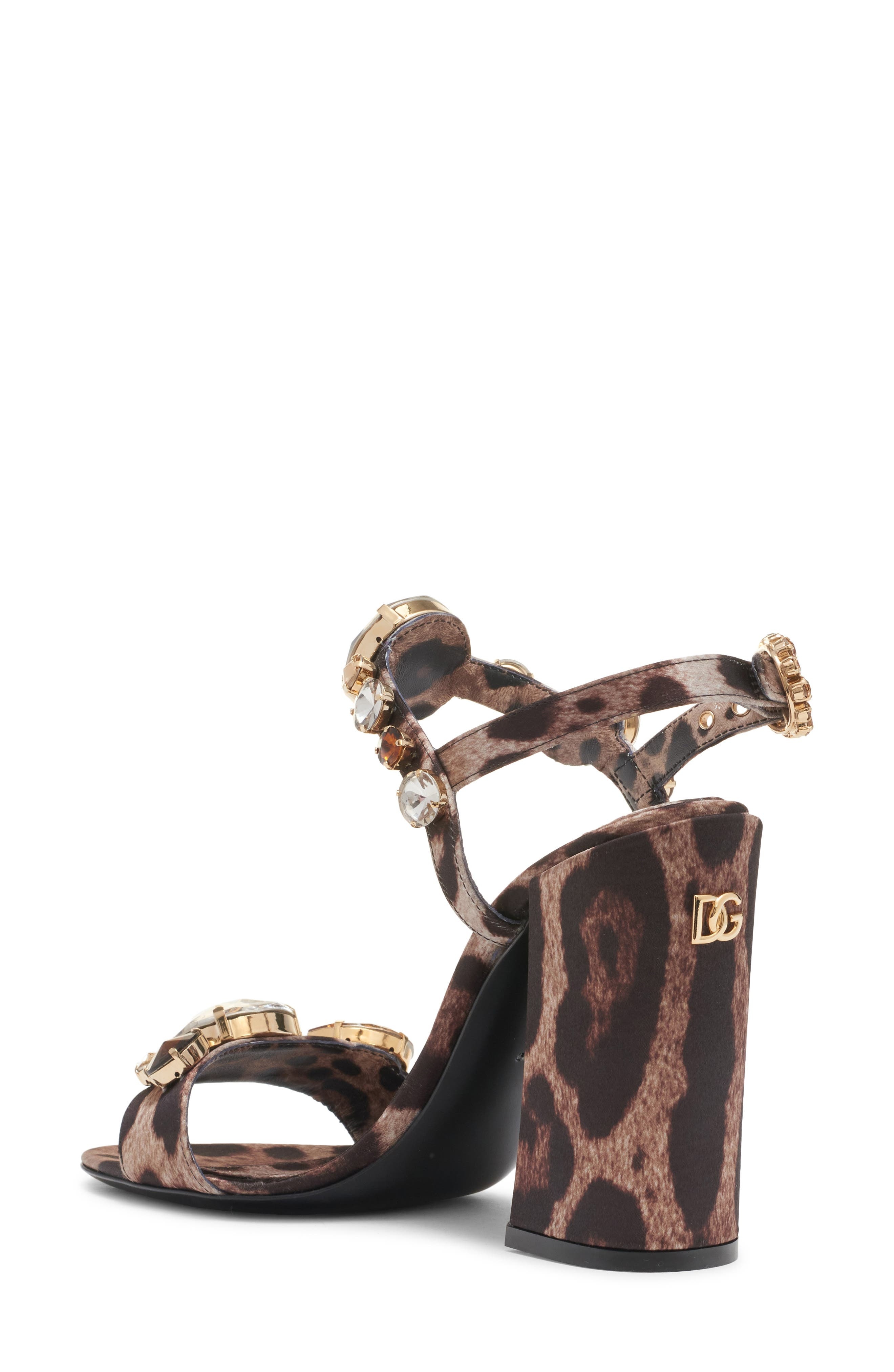 Dolce&Gabbana Crystal Embellished Sandal in Leo New at Nordstrom - 2