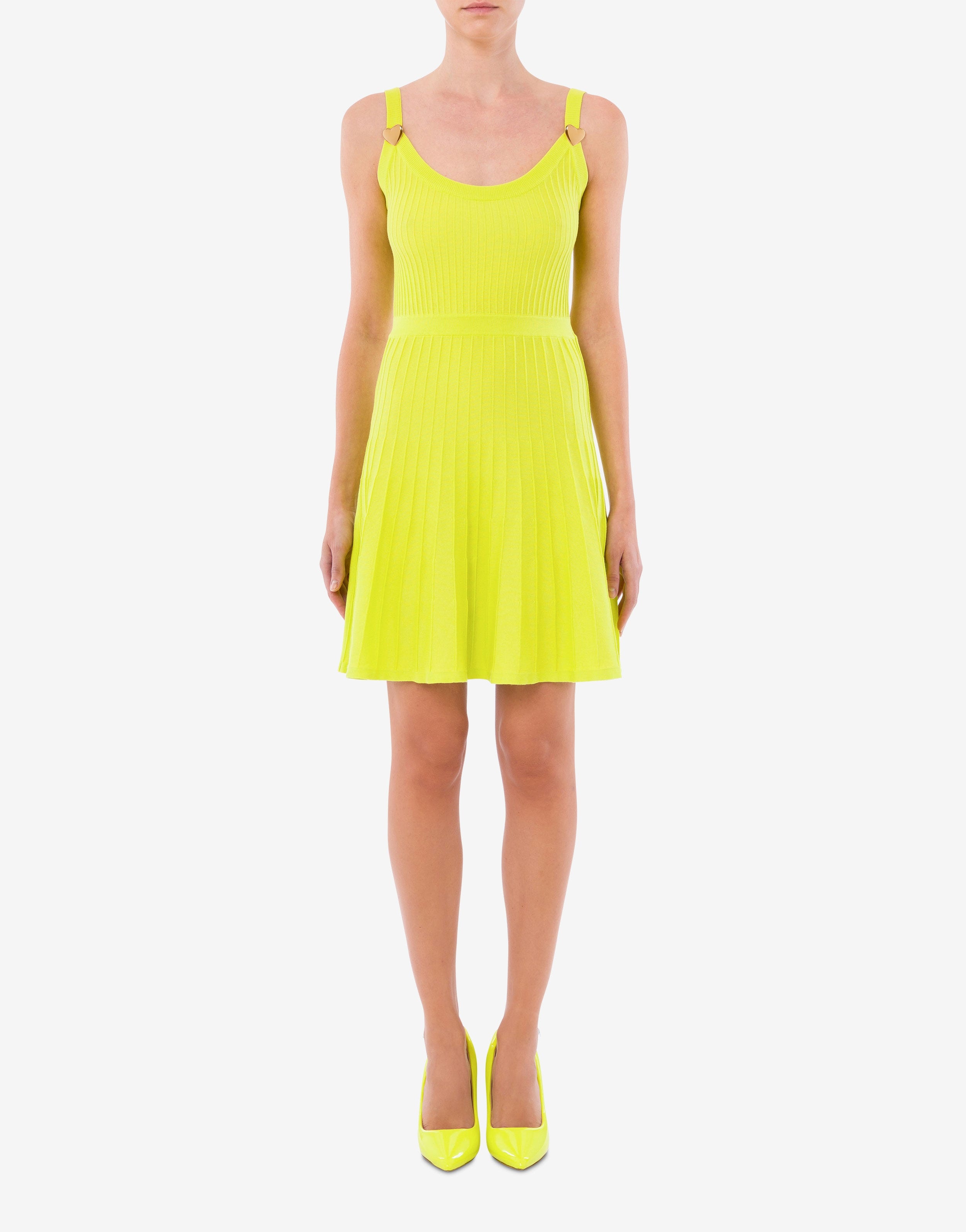 HEART BUTTONS KNITTED DRESS - 2