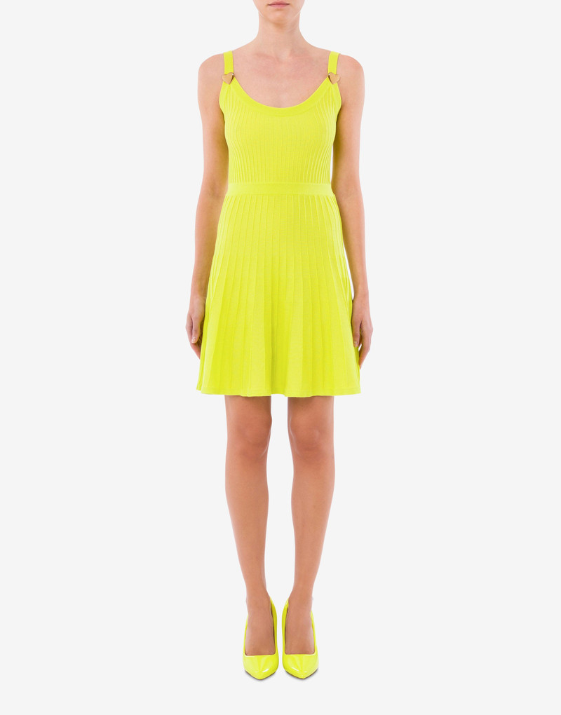 Moschino HEART BUTTONS KNITTED DRESS outlook