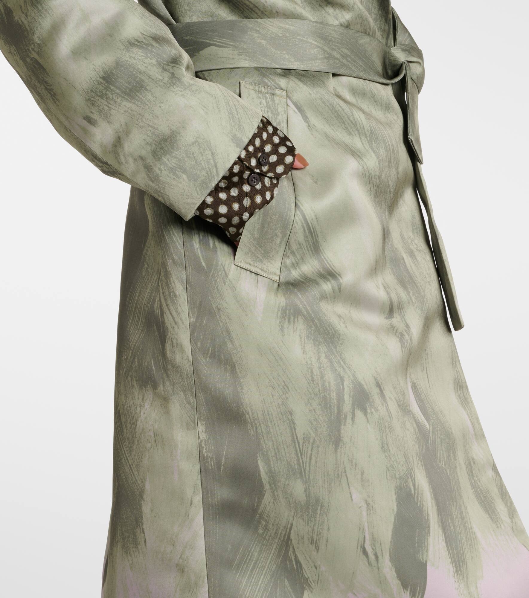 Satin wrap coat - 5