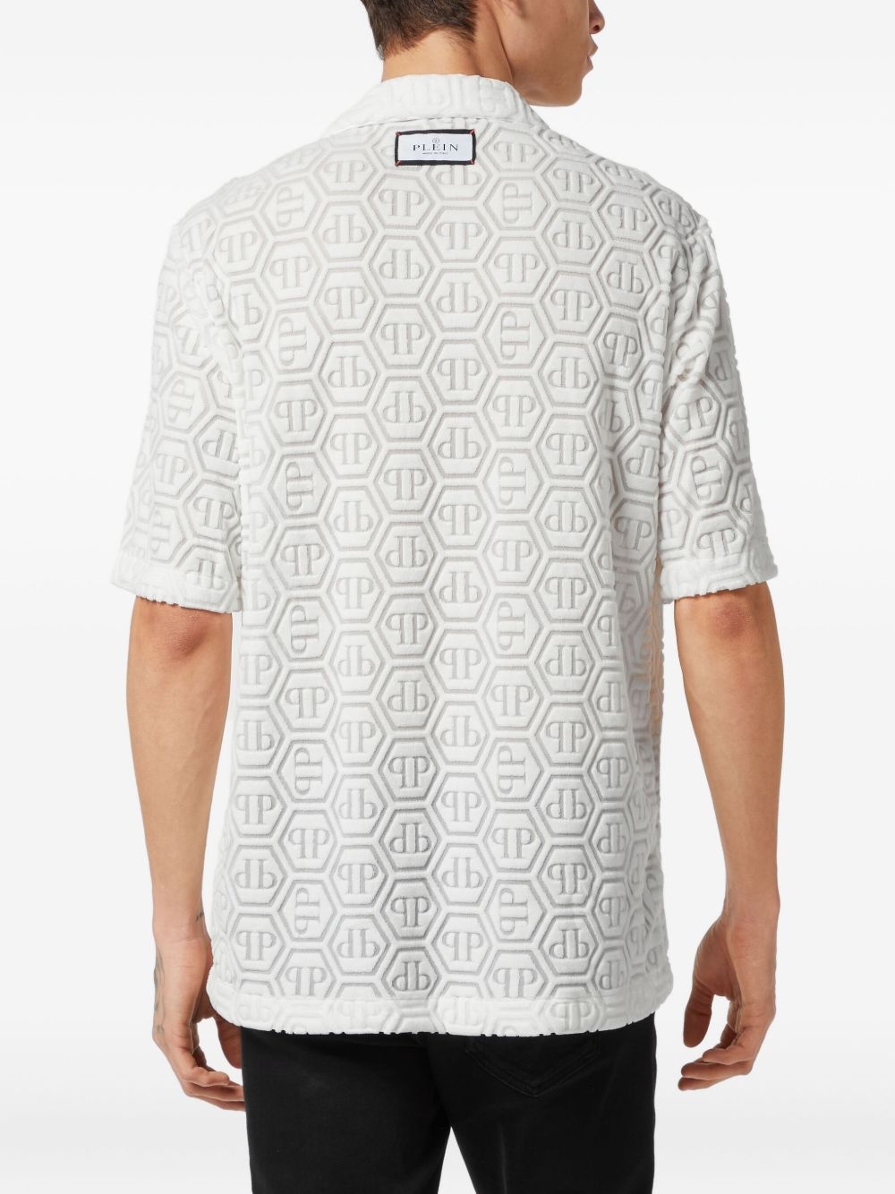 monogram-jacquard shirt - 4