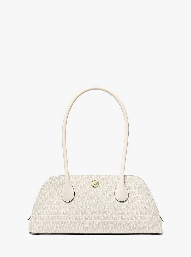 Petra Medium Signature Logo Shoulder Bag - 1