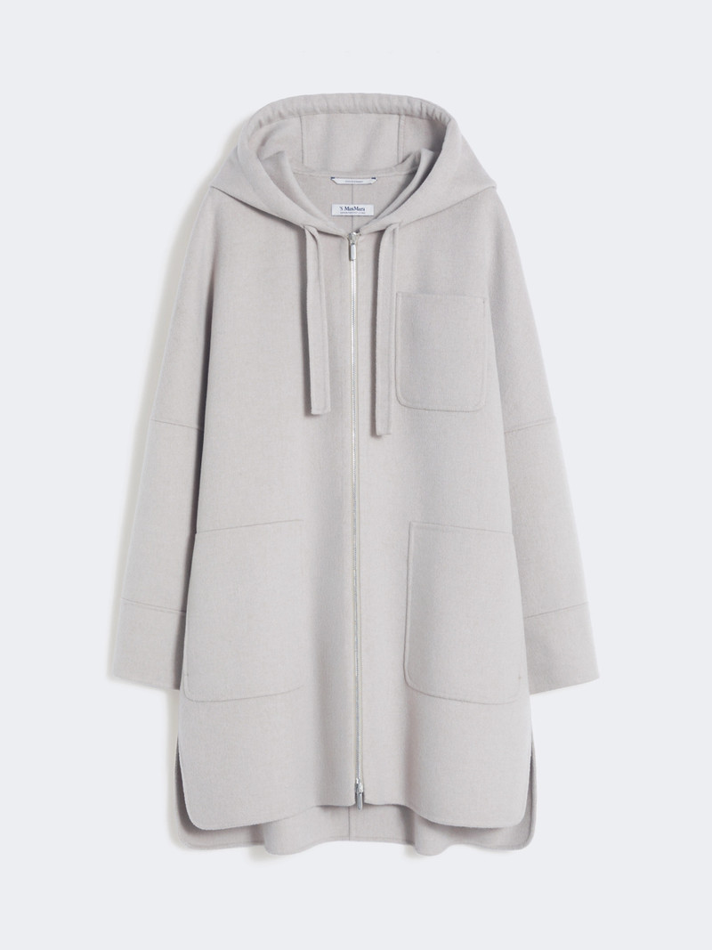 GIGLIO Double-faced wool hooded coat - BEIGE 1