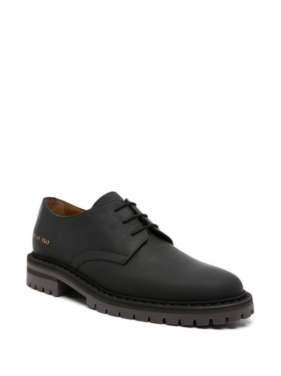 Common Projects serial number-print leather Derby shoes outlook