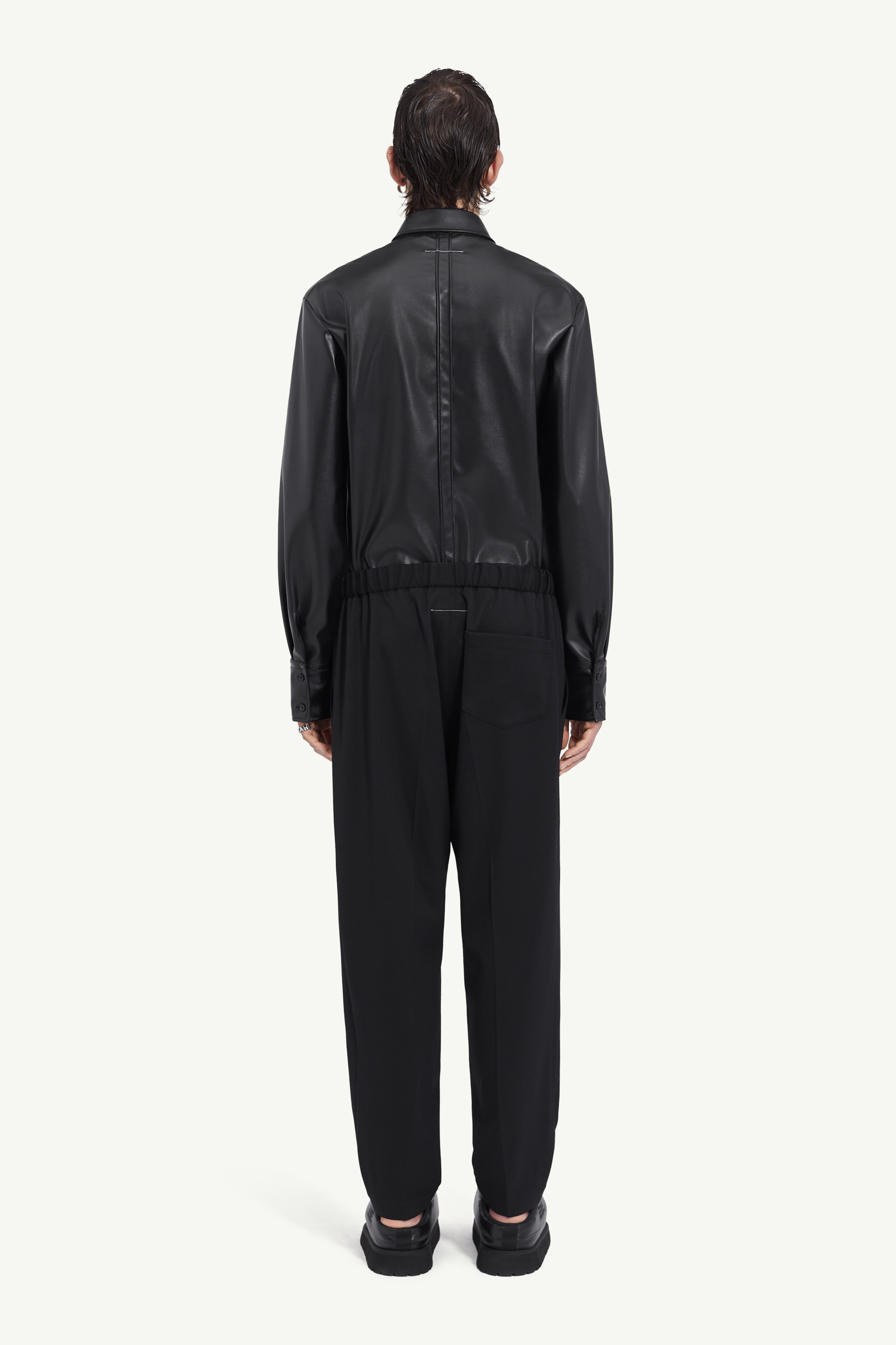 Drawstring tailored trousers - 4
