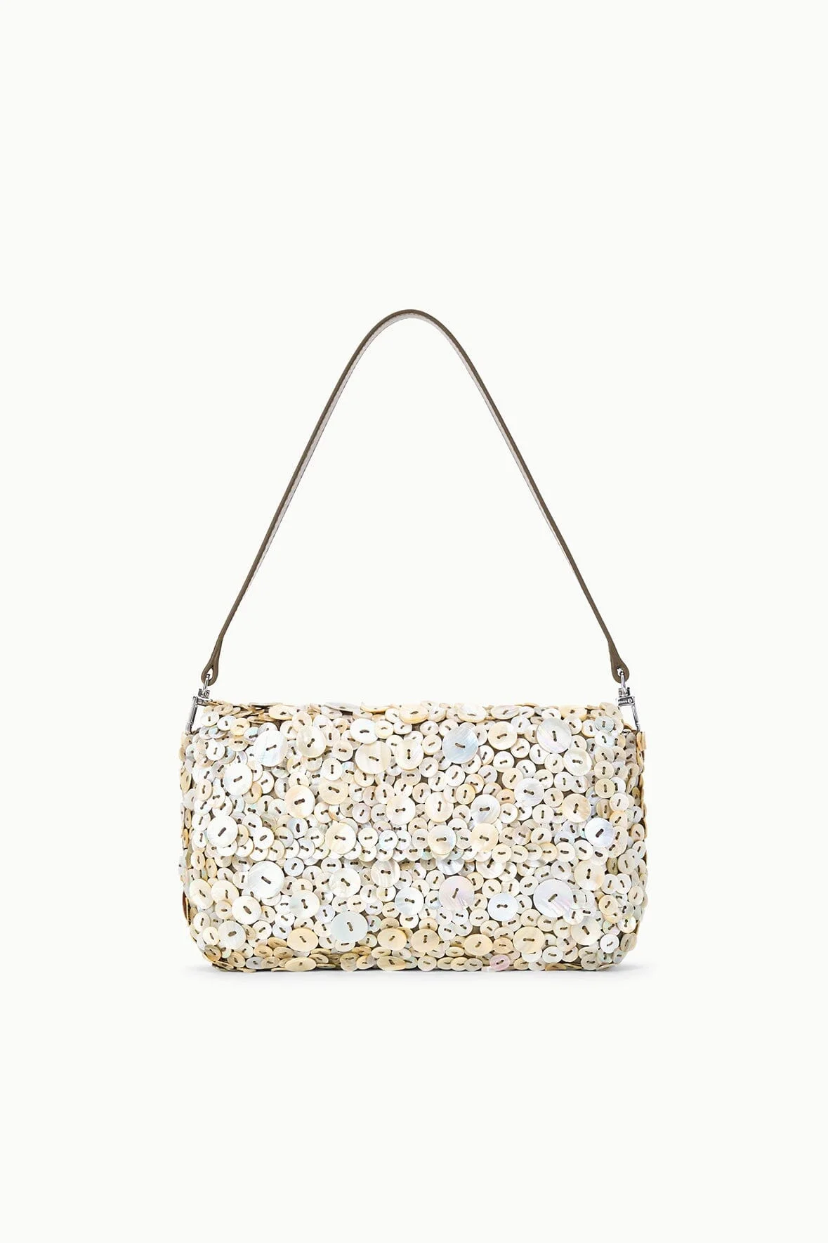 STAUD TIMMY CONVERTIBLE SHOULDER BAG MOTHER OF PEARL - 1