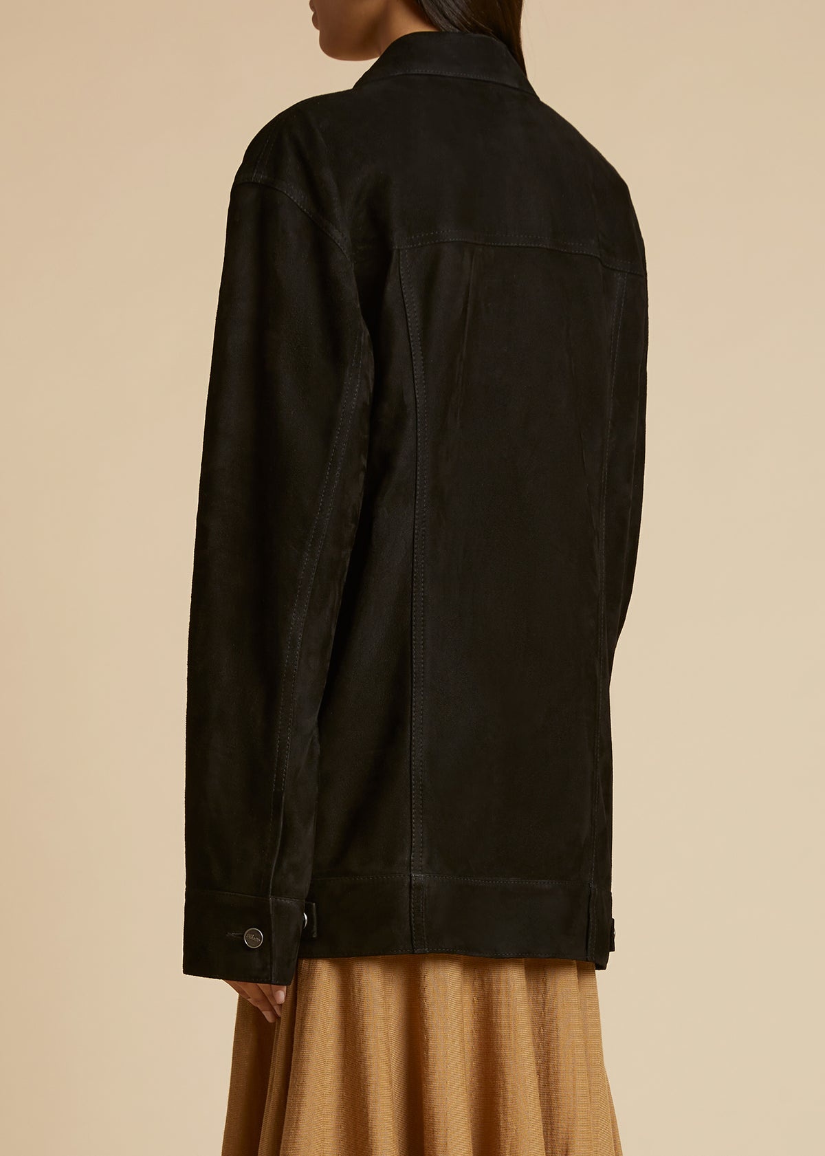 The Ross Jacket in Black Suede - 3