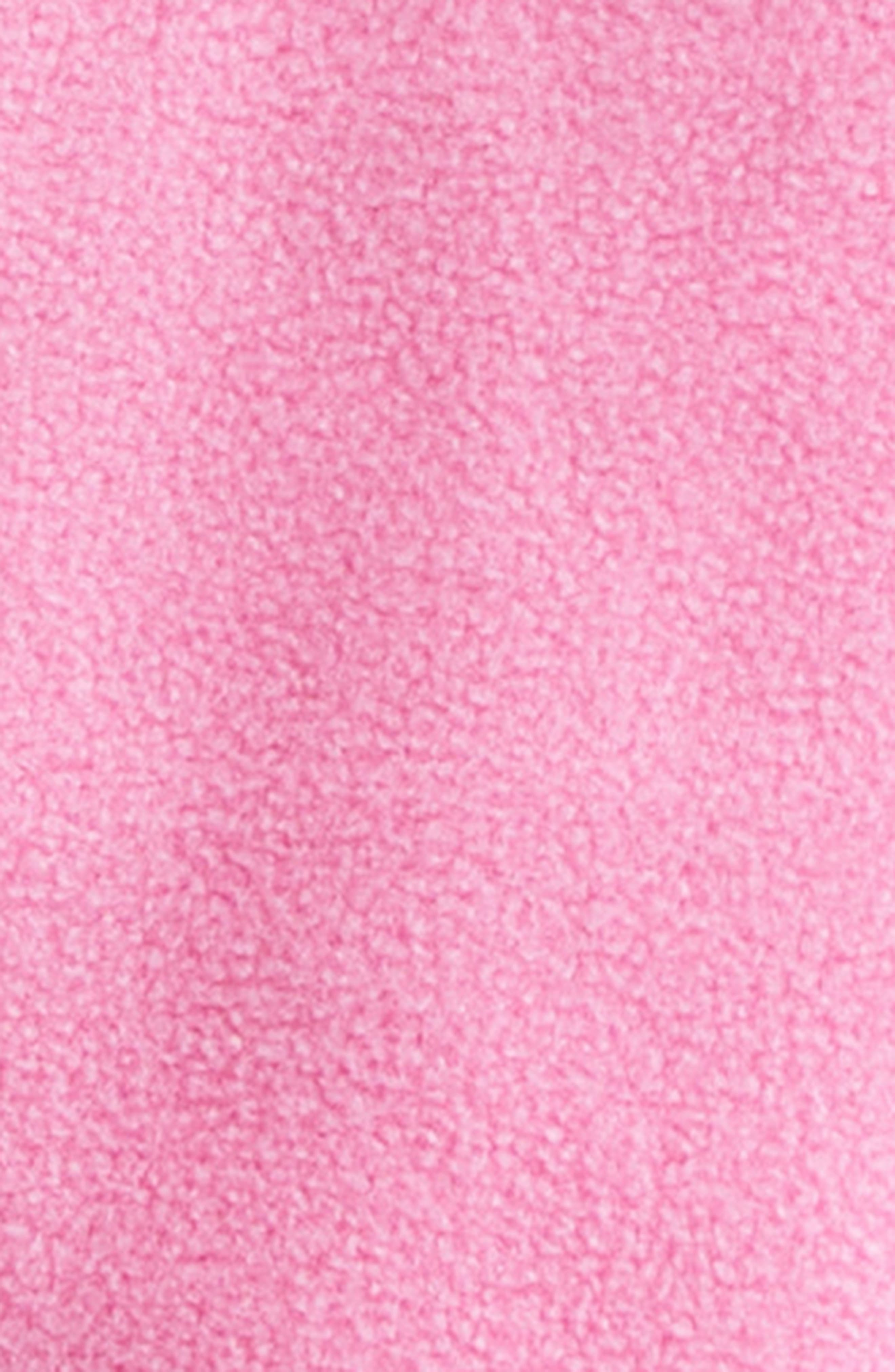 Sandy Liang Lilbean Polar Fleece Quarter Zip Pullover in Pink at Nordstrom - 6