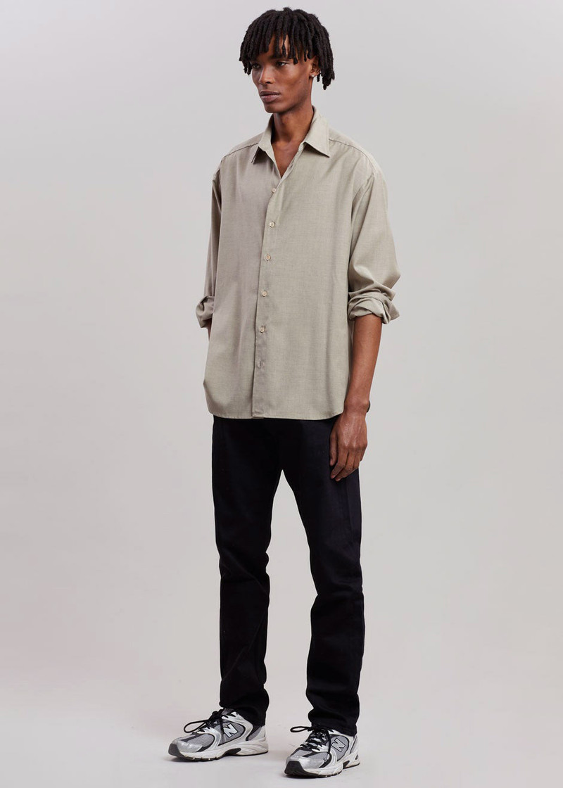 Gelso Shirt - Light Taupe Melange 8
