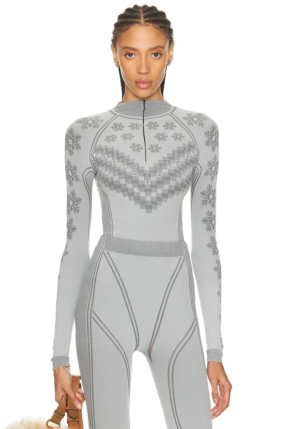 Ski First Layers Half Zip Long Sleeve Sweater - 1