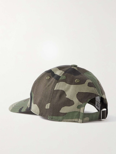 CELINE Logo-Embroidered Camouflage-Print Cotton-Twill Baseball Cap outlook