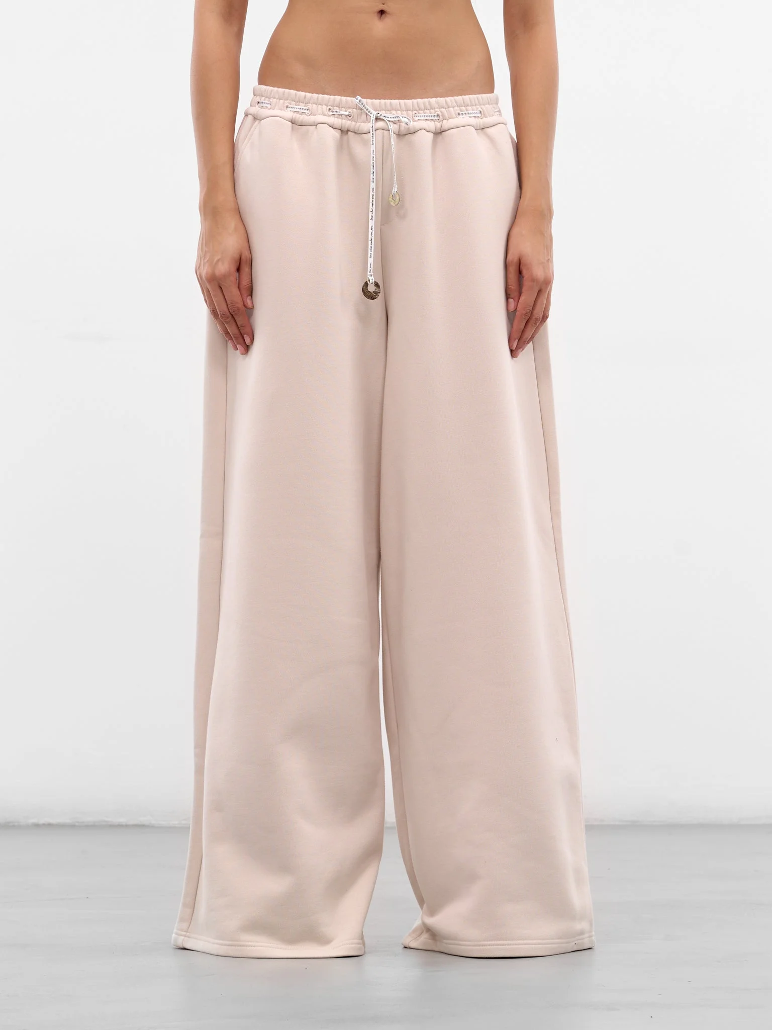 Seashell Ribbon Baggy Wide Sweatpants - 1