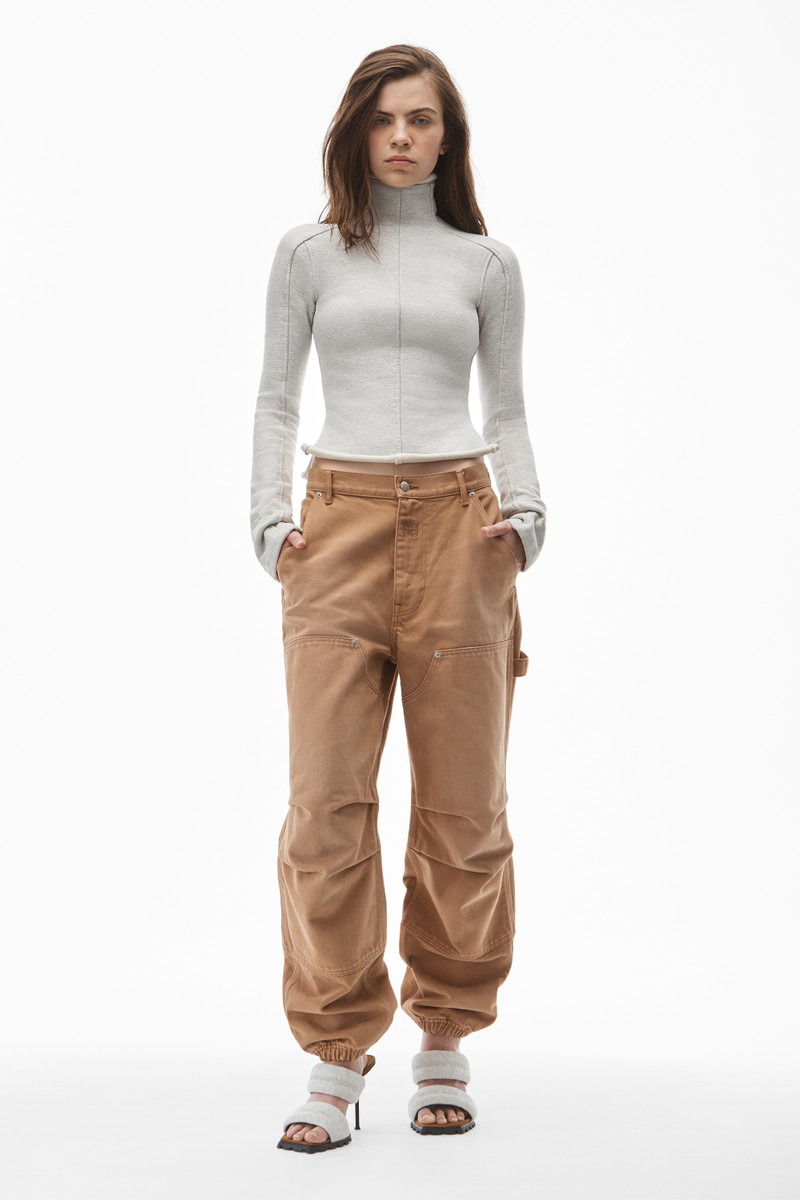 Alexander Wang DOUBLE FRONT CARPENTER PANT IN DENIM outlook