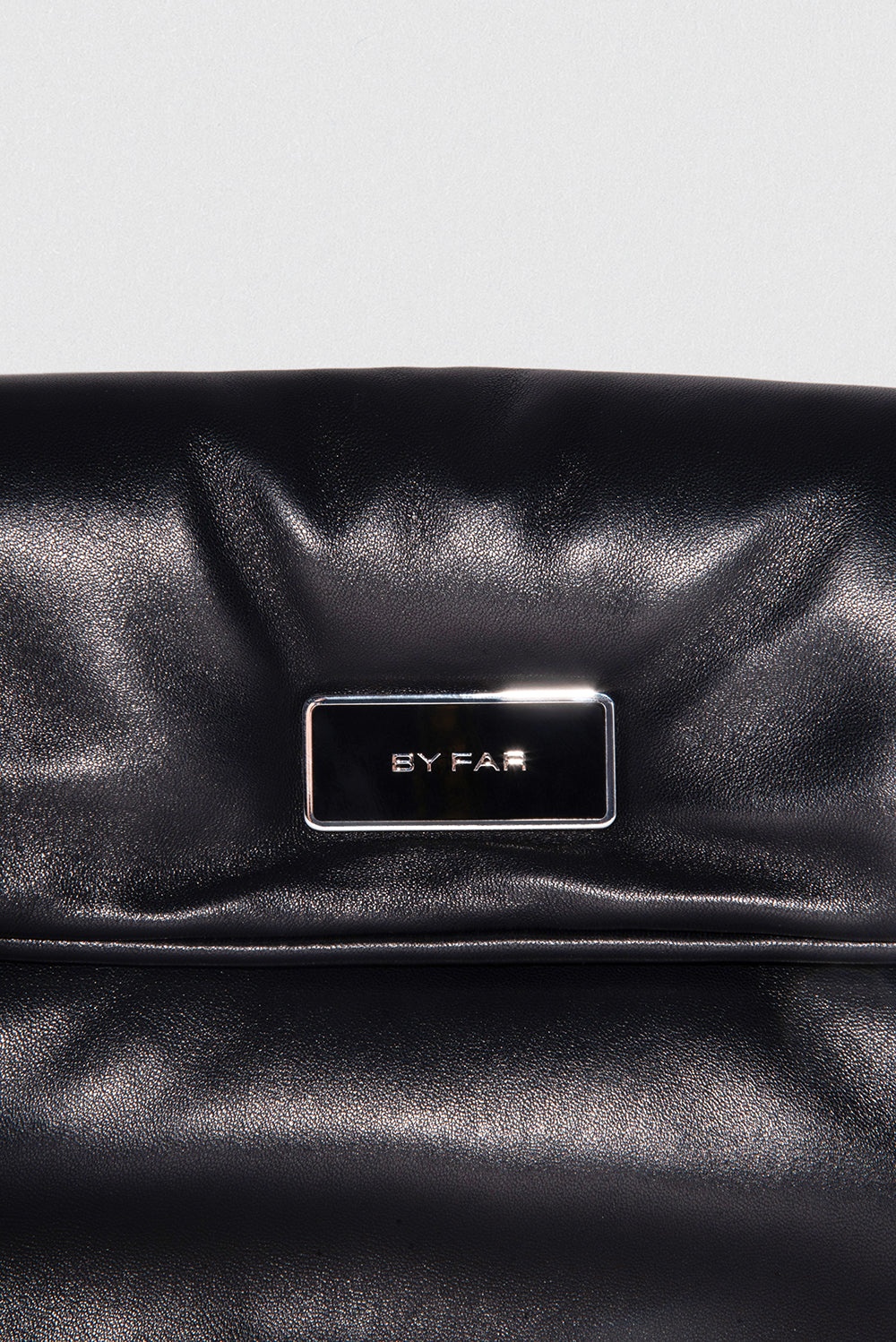 Puffy Tilda Black Lamb Nappa Leather Shoulder Bag - 3