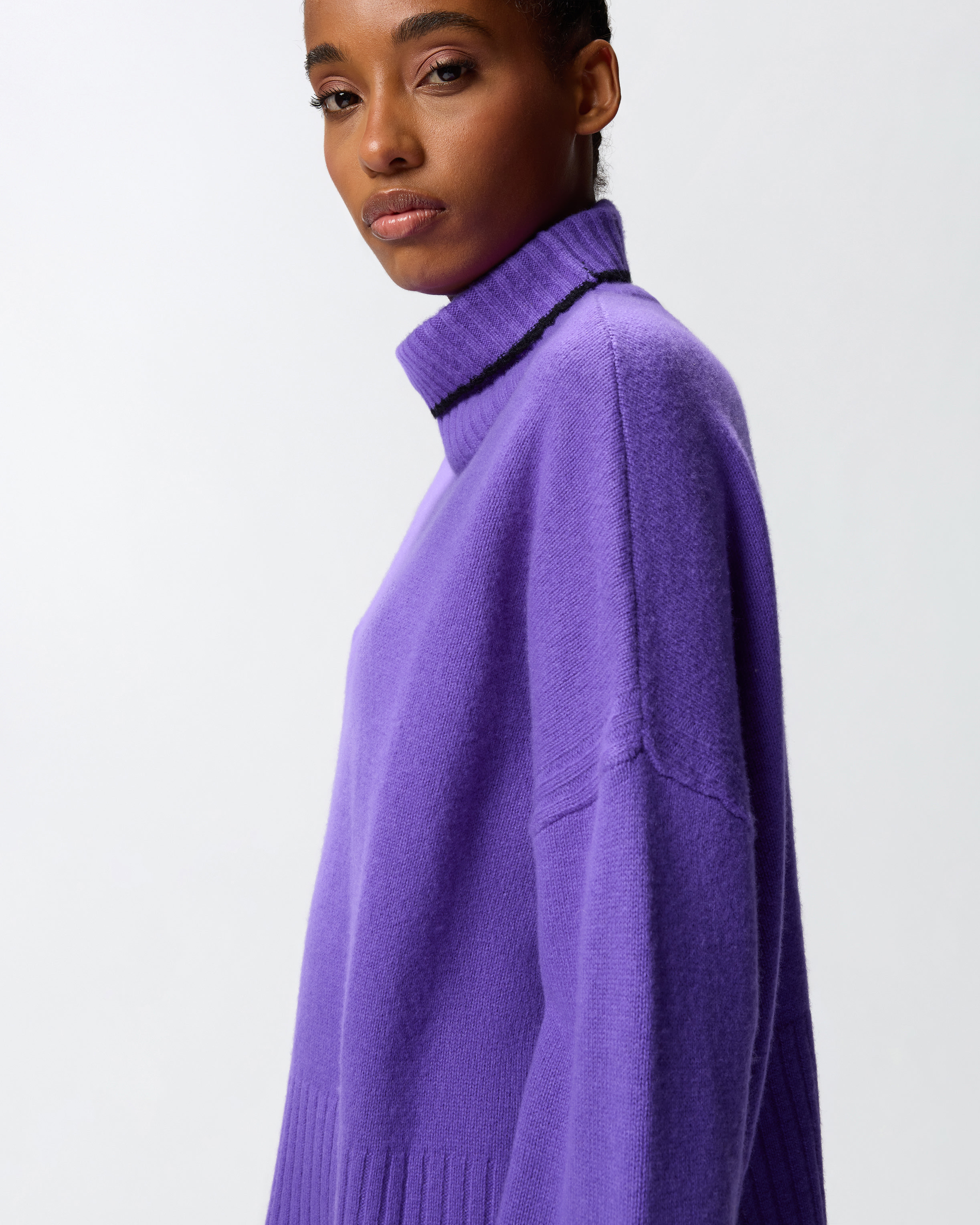 KNIT POLO-NECK SWEATER - 5