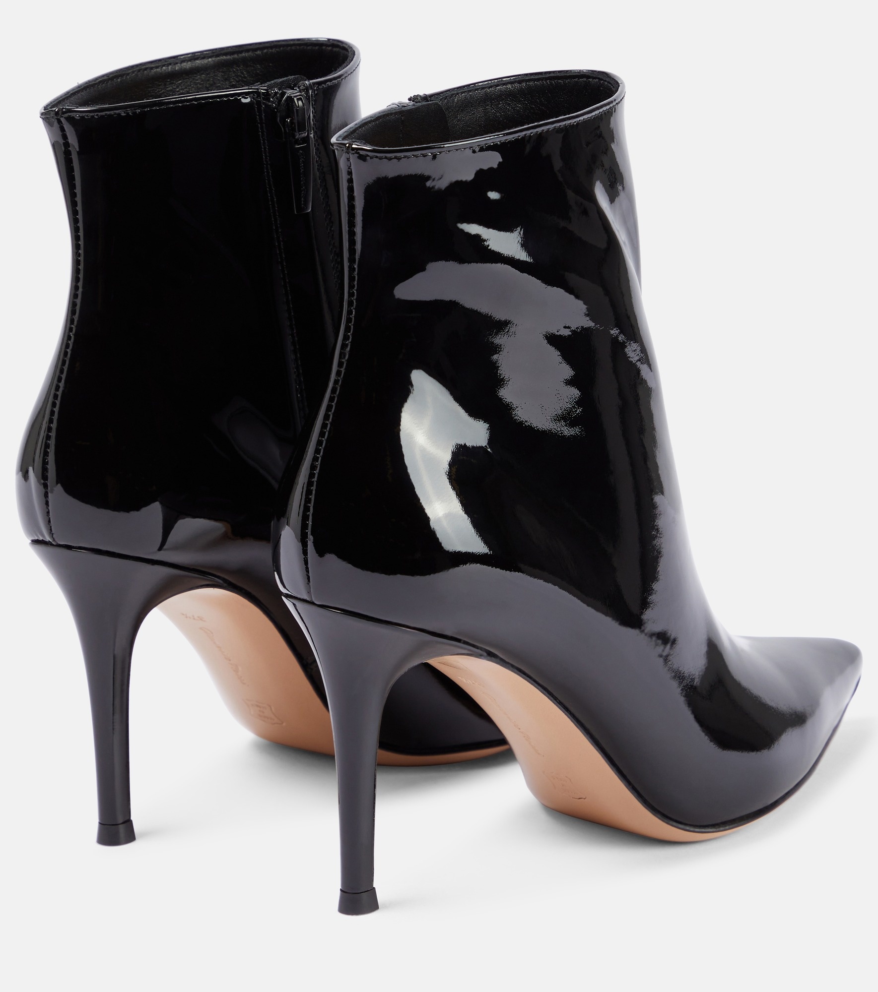 Patent leather ankle boots - 3