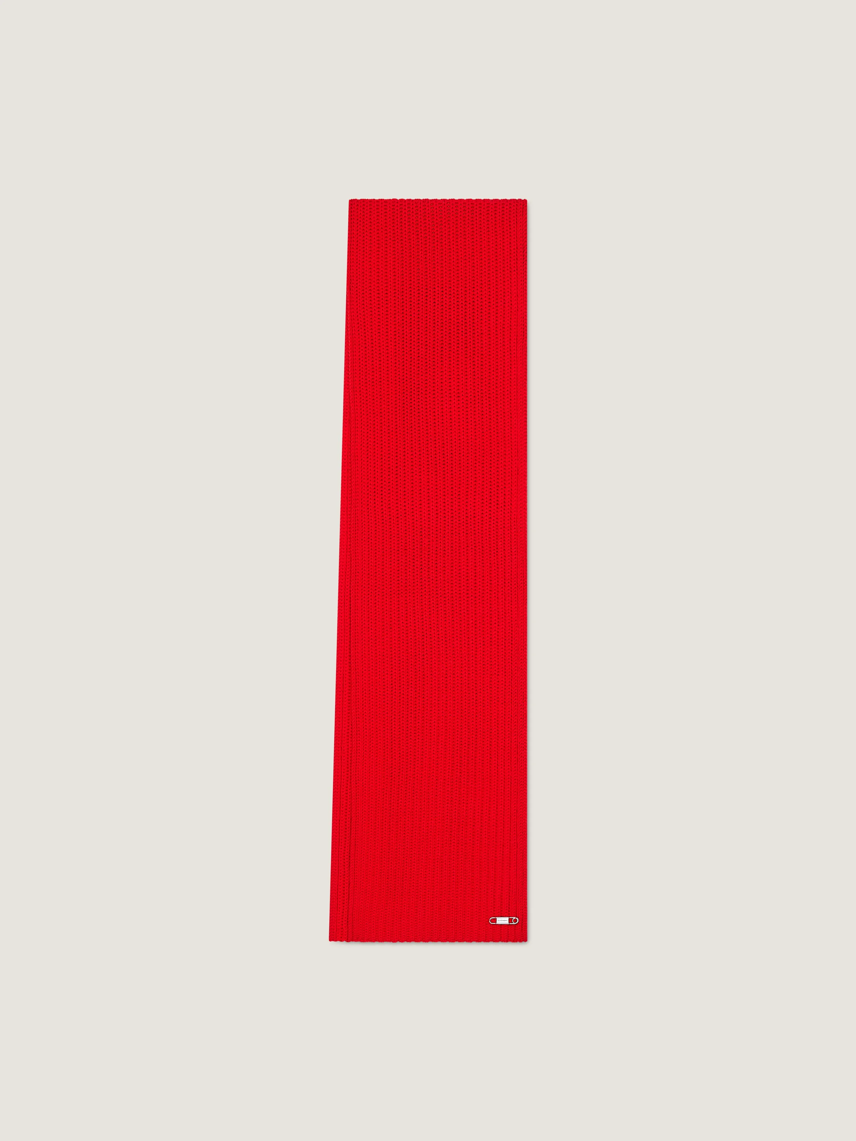 SCARF IN WOOL WITH PIN - 1