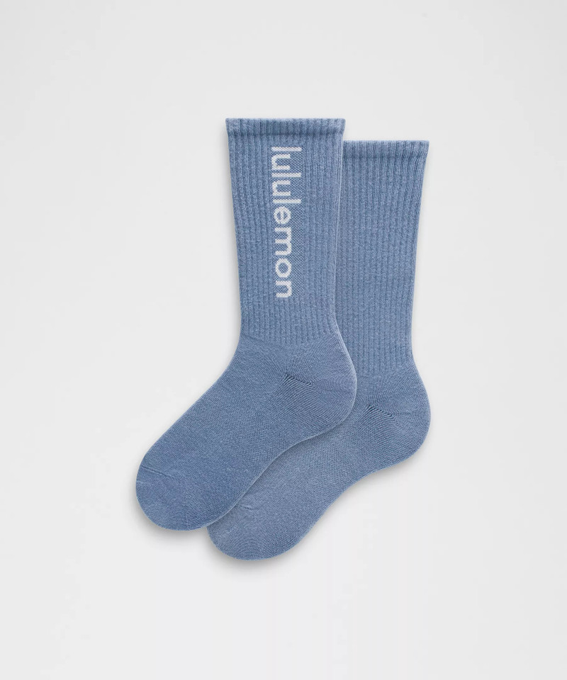 Unisex Daily Essential Crew Socks *Wordmark 1