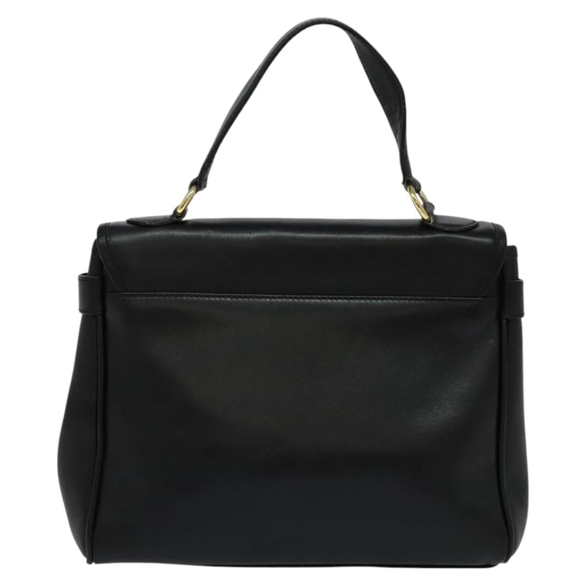 Burberry Hand Bag Leather Black - 2