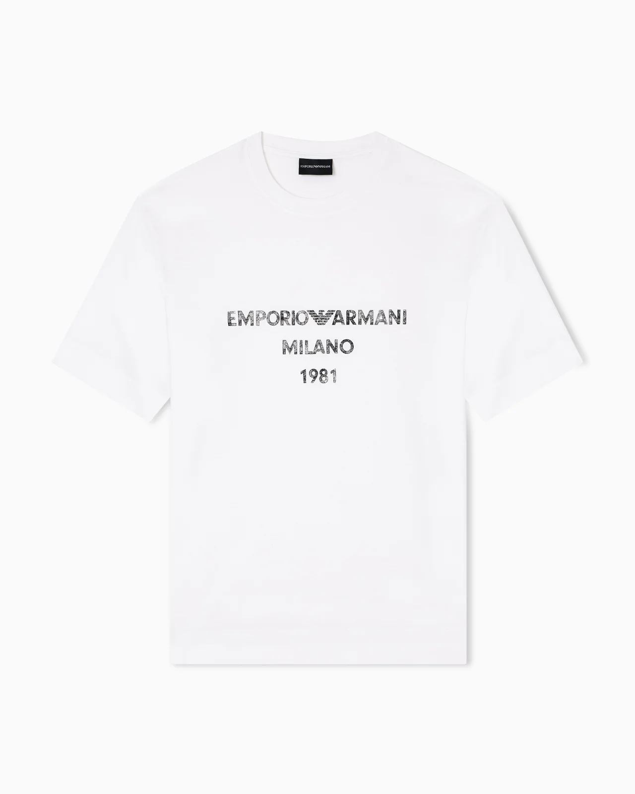 ASV LYOCELL T-SHIRT WITH VINTAGE-EFFECT LOGO PRINT - 1