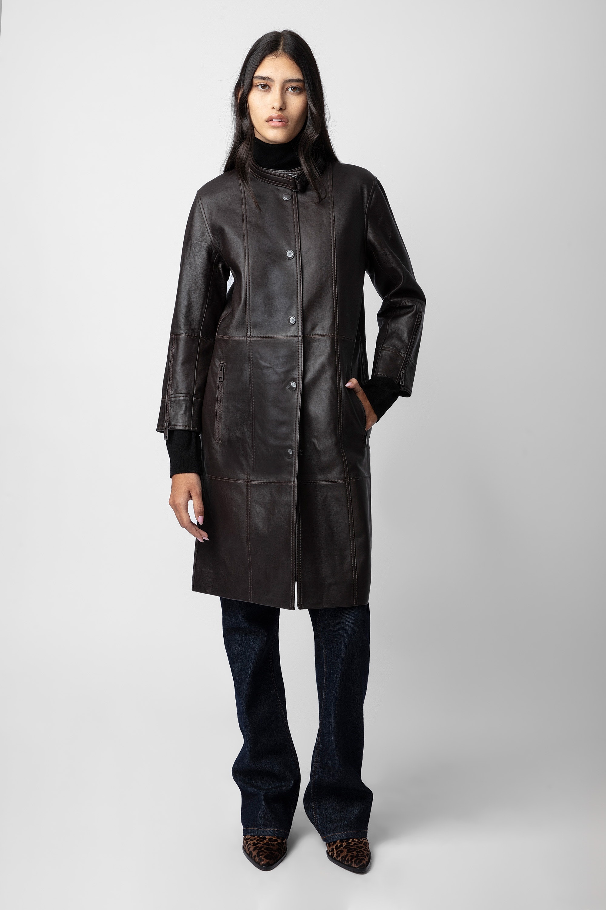 Mira Leather Coat - 2