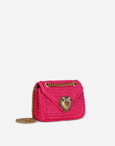 Dolce & Gabbana Medium crochet raffia Devotion bag outlook