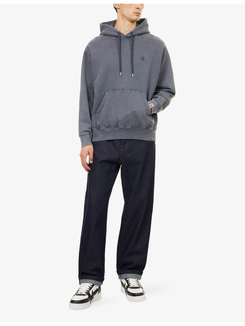 A BATHING APE® One Point Logo-Patch Cotton Hoody outlook