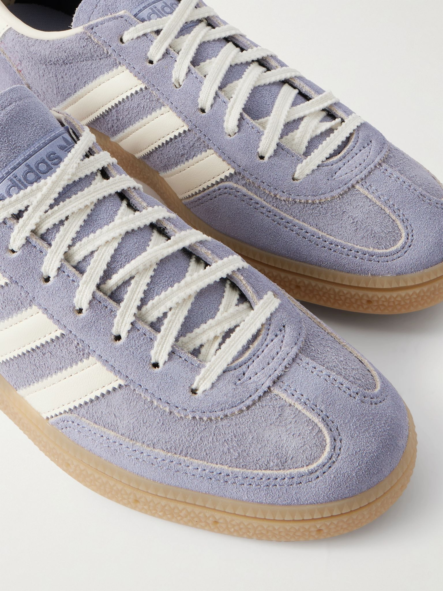 Handball Spezial Leather-Trimmed Suede Sneakers Purple - 5