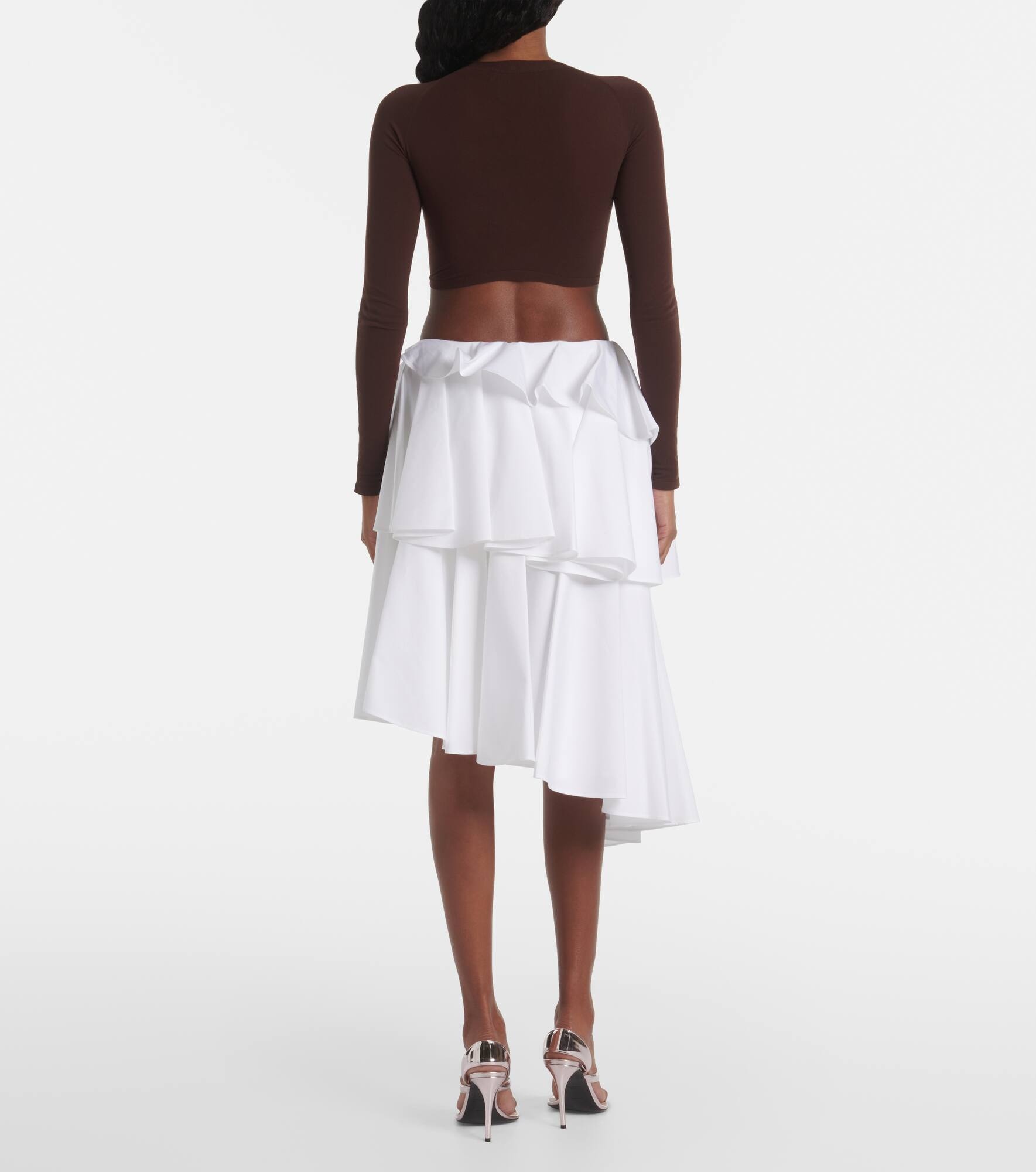 Spiral ruffled miniskirt - 3