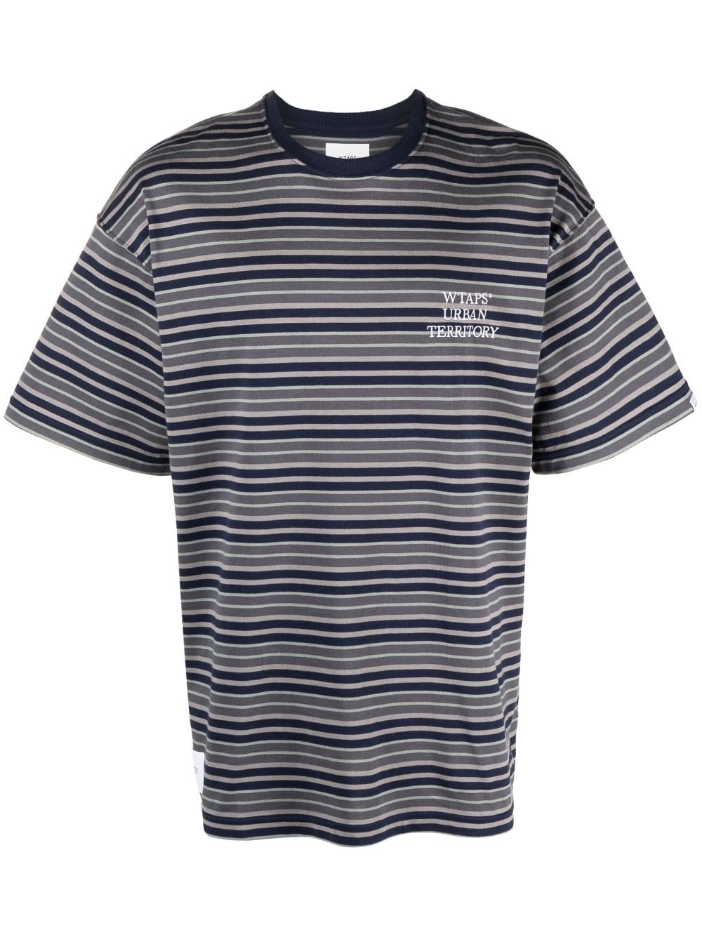 striped cotton T-shirt - 1