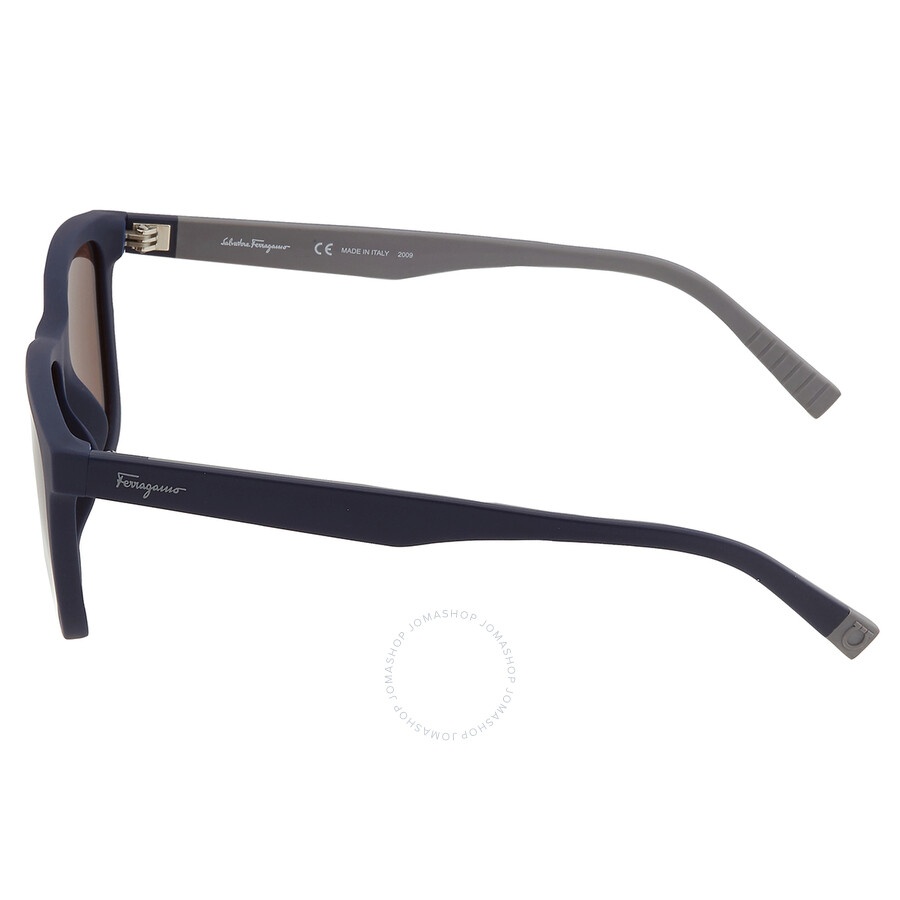 Salvatore Ferragamo Brown Rectangular Men's Sunglasses SF998S 427 57 - 3