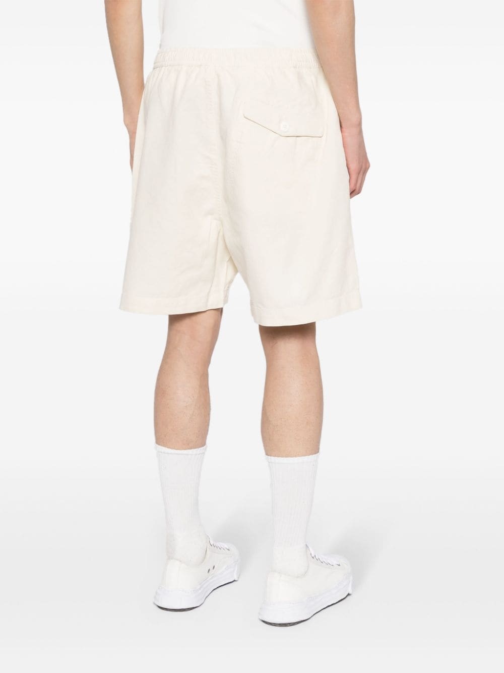 off centre-drawstring bermuda shorts - 4