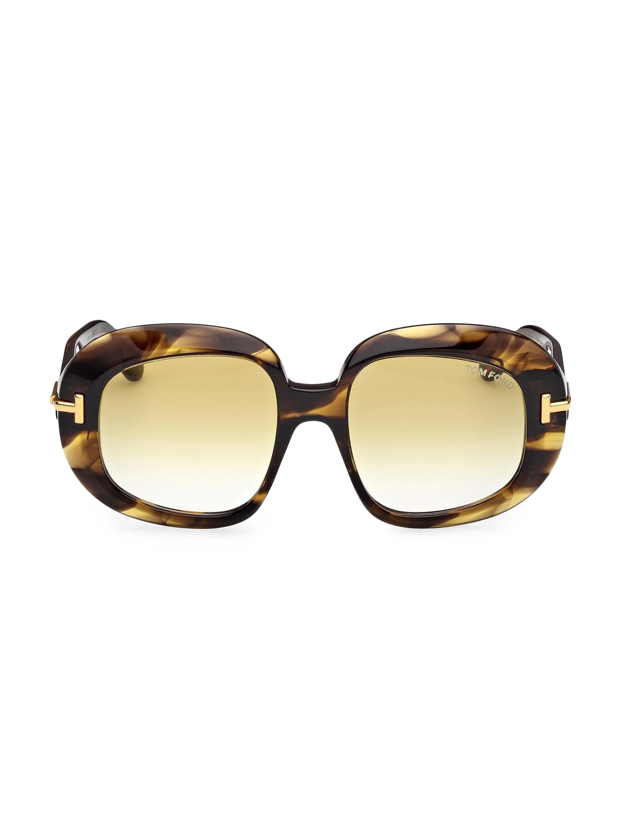 Women's ICON 53MM Round Sunglasses - Brown Olive - 1