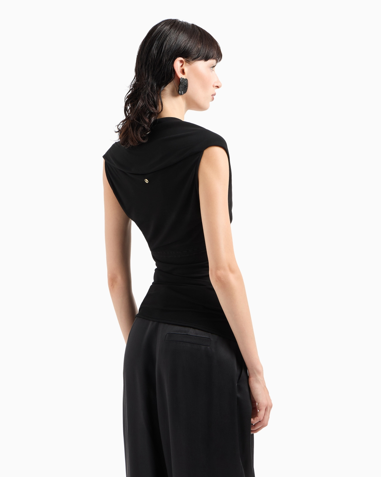 ASV crêpe viscose jersey short-sleeved top - 3